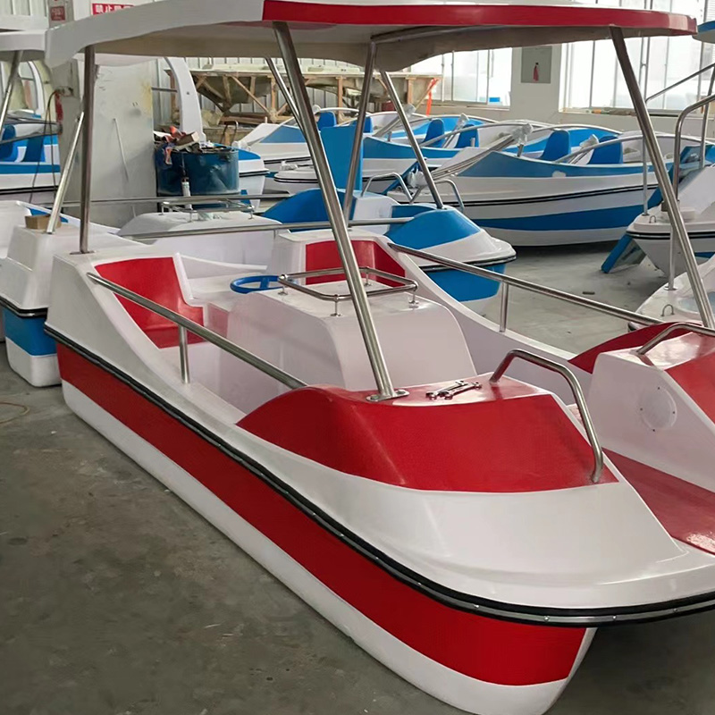 Fiberglass 4 Seat Normal Pedal boat